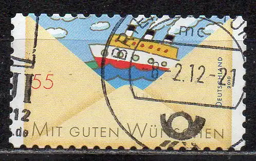 BRD, Mi-Nr. 2848 gest., gestanzt, Grußmarke