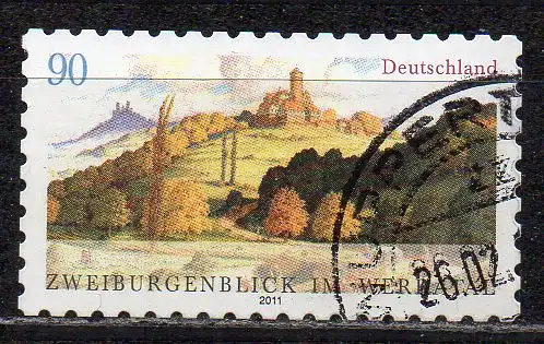 BRD, Mi-Nr. 2856 gest., gestanzt, Werratal - zweiburgenblick