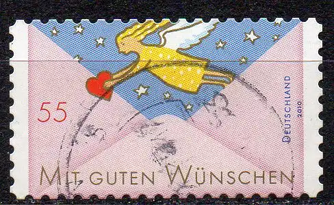BRD, Mi-Nr. 2828 gest., gestanzt, Grußmarke Engel
