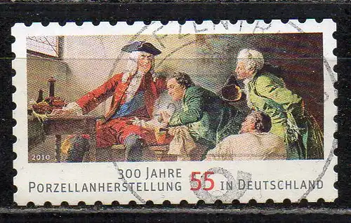 BRD, Mi-Nr. 2816 gest., gestanzt, 300 Jahre Porzellanherstellung in Deutschland
