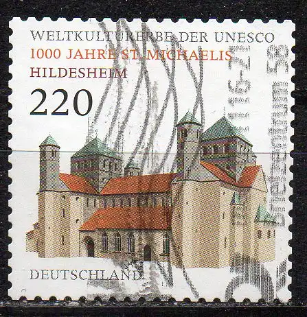 BRD, Mi-Nr. 2779 gest., gestanzt, 1000 Jahre St.-Michaelis-Kirche Hildesheim
