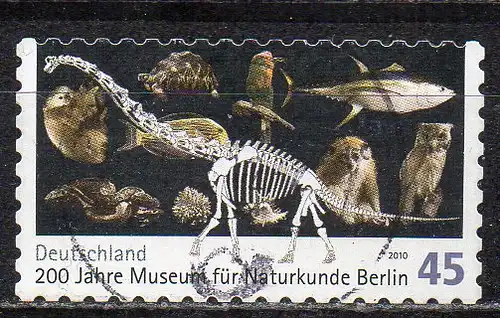 BRD, Mi-Nr. 2780 gest., gestanzt, 200 Jahre Museum für Naturkunde Berlin