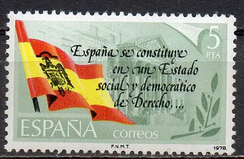 Spanien, Mi-Nr. 2399 **, Neue Verfassung