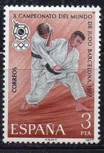 Spanien, Mi-Nr. 2342 **, Judo-Weltmeisterschaften