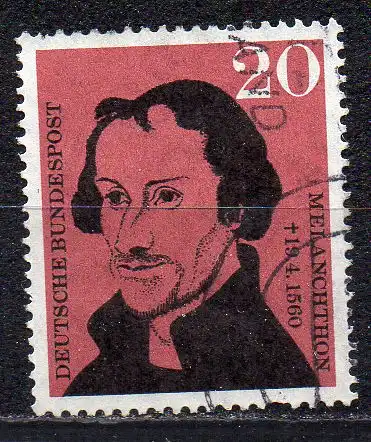 BRD, Mi-Nr. 328 gest., 400. Todestag von Melanchthon