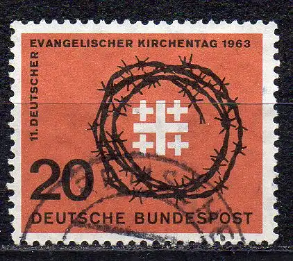 BRD, Mi-Nr. 405 gest., Evangelischer Kirchentag