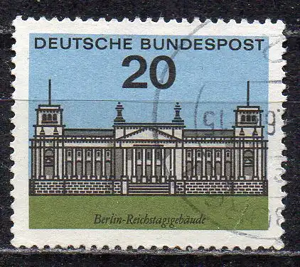 BRD, Mi-Nr. 421 gest., Hauptstädte der Länder: Berlin