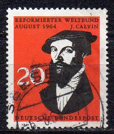 BRD, Mi-Nr. 439 gest., Johannes Calvin