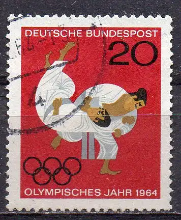 BRD, Mi-Nr. 451 gest., Olympische Sommerspiele Tokio 1964