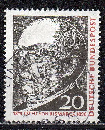 BRD, Mi-Nr. 463 gest., 150. Geburtstag von Otto Fürst von Bismarck