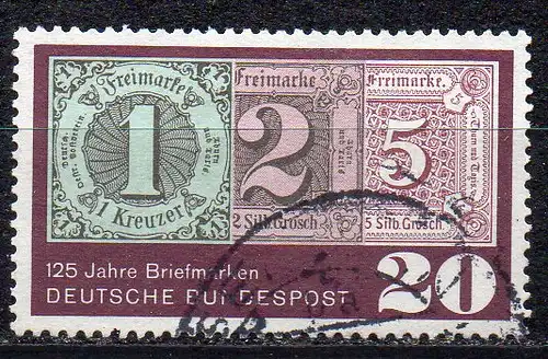 BRD, Mi-Nr. 482 gest., 125 Jahre Briefmarken