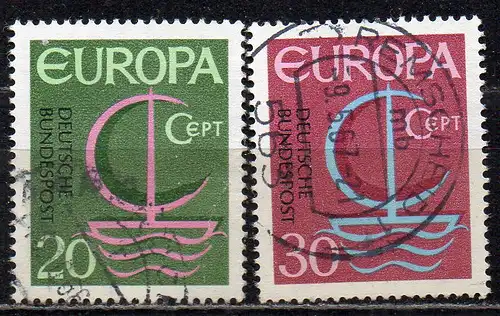 BRD, Mi-Nr. 519 - 520 gest., kompl., Europa CEPT 1966