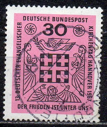 BRD, Mi-Nr. 536 gest., Evangelischer Kirchentag Hannover