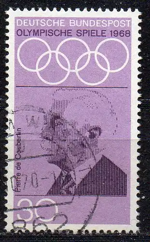 BRD, Mi-Nr. 563 gest., Olympische Sommerspiele Mexiko 1968