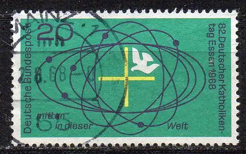 BRD, Mi-Nr. 568 gest., Deutscher Katholikentag Essen