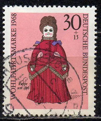 BRD, Mi-Nr. 573 gest., Wohlfahrt 1968, Puppen