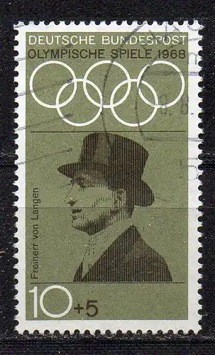 BRD, Mi-Nr. 561 gest., Olympische Sommerspiele Mexiko 1968
