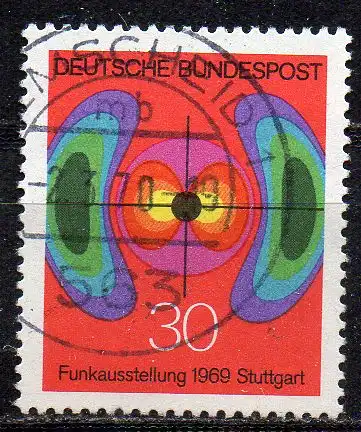 BRD, Mi-Nr. 599 gest., nationale Funkausstellung Stuttgart