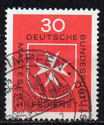 BRD, Mi-Nr. 600 gest., Malteser Hilfsdienst