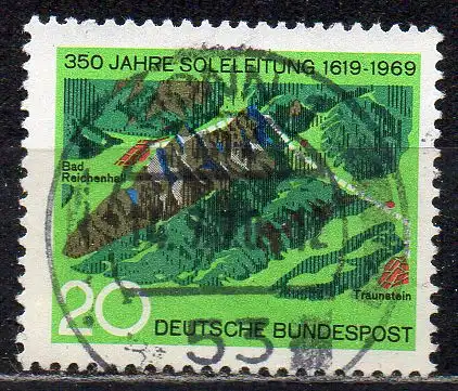 BRD, Mi-Nr. 602 gest., 350 Jahre Soleleitung