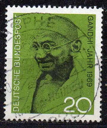 BRD, Mi-Nr. 608 gest., Mahatma Gandhi