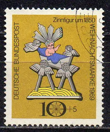 BRD, Mi-Nr. 610 gest., Weihnachten 1969