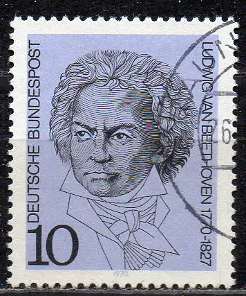 BRD, Mi-Nr. 616 gest., 200. Geburtstag von Ludwig van Beethoven