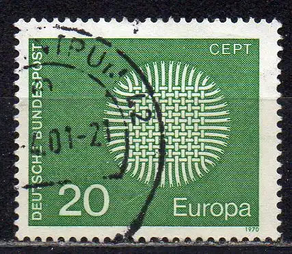 BRD, Mi-Nr. 620 gest., Europa CEPT 1970