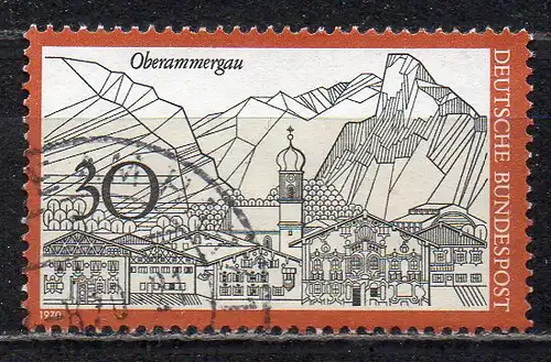 BRD, Mi-Nr. 622 gest., Fremdenverkehr: Oberammergau