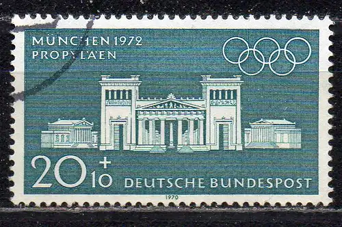 BRD, Mi-Nr. 625 gest., Olympische Sommerspiele München 1972
