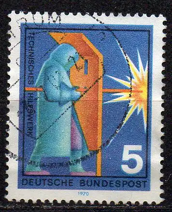 BRD, Mi-Nr. 629 gest., Freiwillige Hilfsdienste