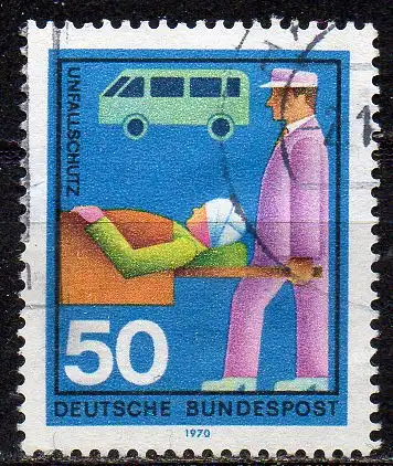 BRD, Mi-Nr. 633 gest., Freiwillige Hilfsdienste