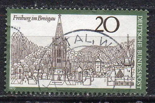 BRD, Mi-Nr. 654 gest., Fremdenverkehr: Freiburg im Breisgau