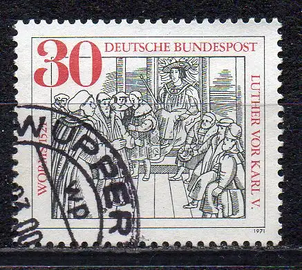 BRD, Mi-Nr. 669 gest., 450. Jahrestag des Wormser Reichstages