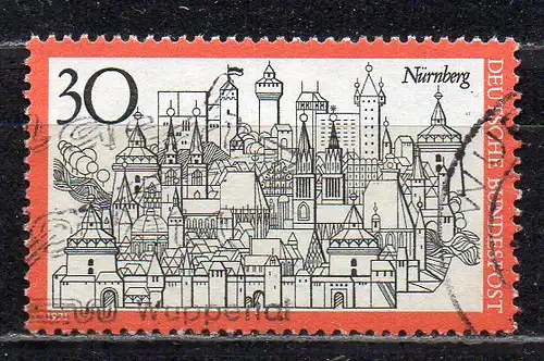 BRD, Mi-Nr. 678 gest., Fremdenverkehr: Nürnberg