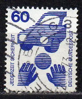 BRD, Mi-Nr. 701 gest., Unfallverhütung