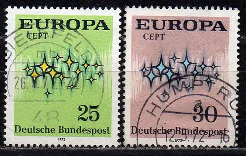 BRD, Mi-Nr. 716 - 717 gest., kompl., Europa CEPT 1972