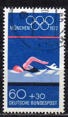BRD, Mi-Nr. 722 gest., Olympische Sommerspiele 1972 München