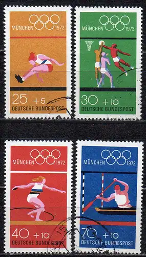 BRD, Mi-Nr. 724 - 737 gest., kompl., Olympische Sommerspiele 1972 München