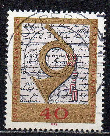BRD, Mi-Nr. 739 gest., 100 Jahre Postmuseum