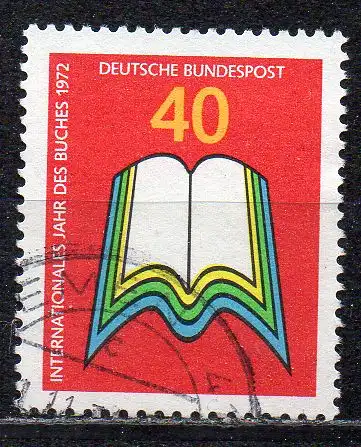 BRD, Mi-Nr. 740 gest., Internationales Jahr des Buches