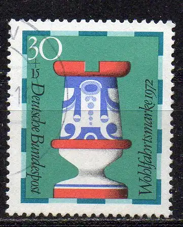 BRD, Mi-Nr. 743 gest., Wohlfahrt 1972 - Schachfiguren