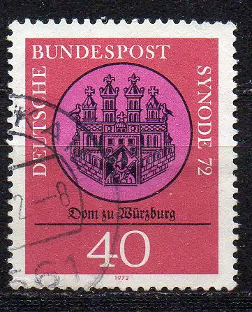 BRD, Mi-Nr. 752 gest., Synode der kath. Bistümer, Würzburg