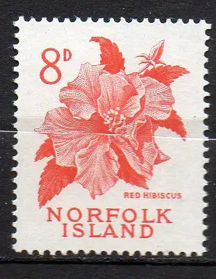 Norfolk Inseln, Mi-Nr. 30 **, Hibiskusblüte