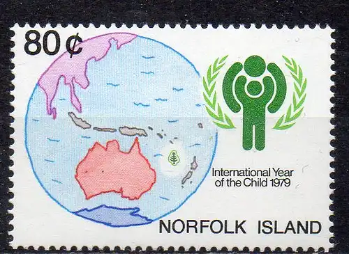 Norfolk Inseln, Mi-Nr. 233 **, Internationales Jahr des Kindes 1979
