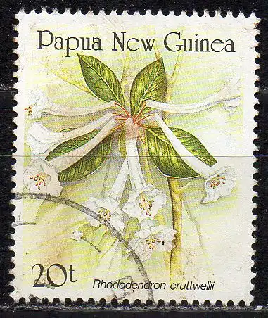 Papua Neuguinea, Mi-Nr. 585 gest., Rhododendron-Blüte