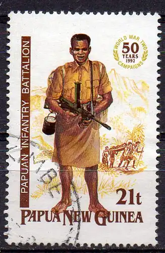 Papua Neuguinea, Mi-Nr. 659 gest., Soldat