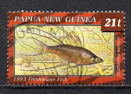 Papua Neuguinea, Mi-Nr. 689 gest., Fisch