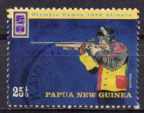 Papua Neuguinea, Mi-Nr. 777 gest., Olympische Sommerspiele 1996 Atlanta
