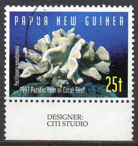 Papua Neuguinea, Mi-Nr. 804 gest., Korallen